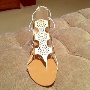 BRAND NEW!! White Gladiator Sandals